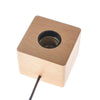 Image of Wood light base with screw socket