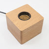 Image of Wood light base with screw socket