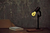 Image of Water Piping Desk Top Table Lamp Wood Base
