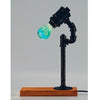 Image of Water Piping Desk Top Table Lamp Wood Base