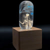 Image of Wood light base with screw socket